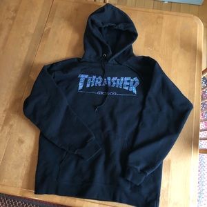 Thrasher hooded sweatshirt, size small